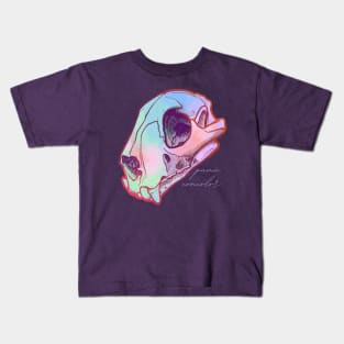 Mountain Lion Pastel Skull Kids T-Shirt